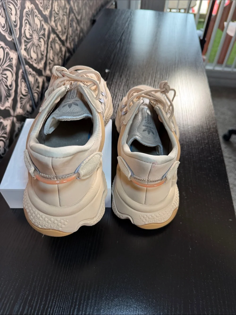 Adidas Adiprene Men’s Chunky Sneakers in Beige and Light Blue